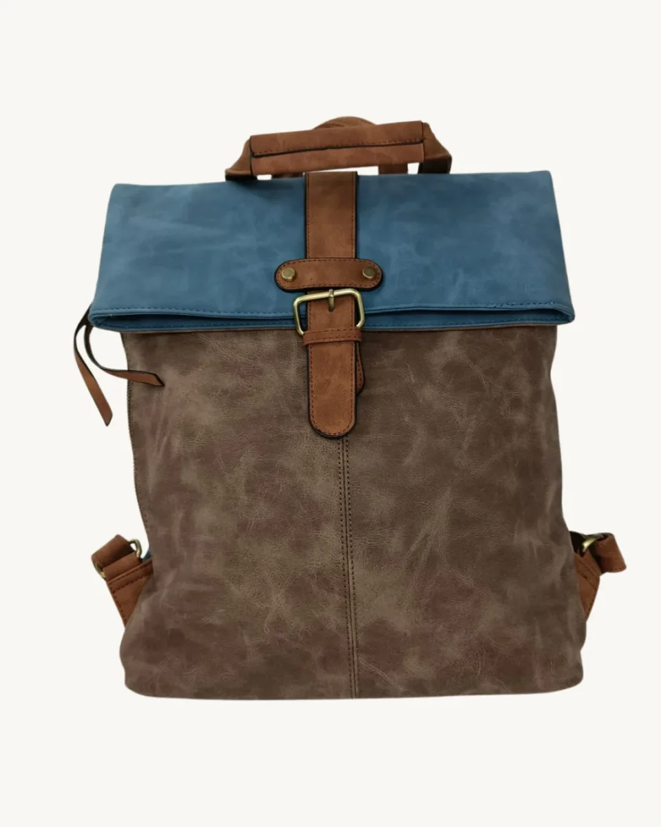 Mochila Vintage Italiana Roll Top Extensible e Impermeable para Laptop 17" - Imagen 5