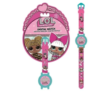 RELOJ DIGITAL LOL SURPRISE EN BLISTER ROSA MOSAICO