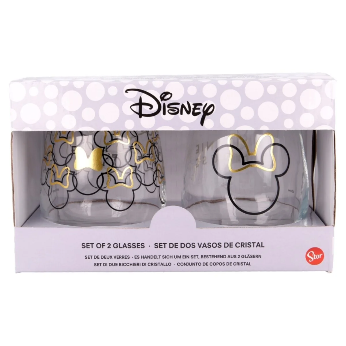 ILUSION SET 2 VASOS DE CRISTAL 510 ML MINNIE - Imagen 3