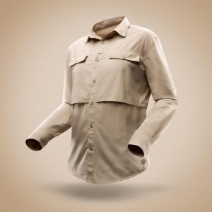 Camisa Anti-UV manga larga trekking en el desierto Forclaz
