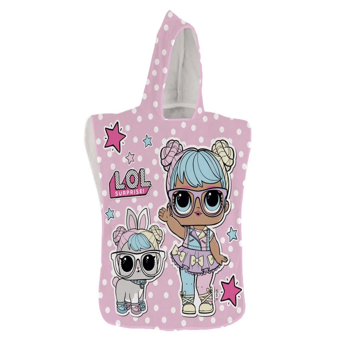 PONCHO LOL SURPRISE MASCOTA FULL PRINT 50X100CM.