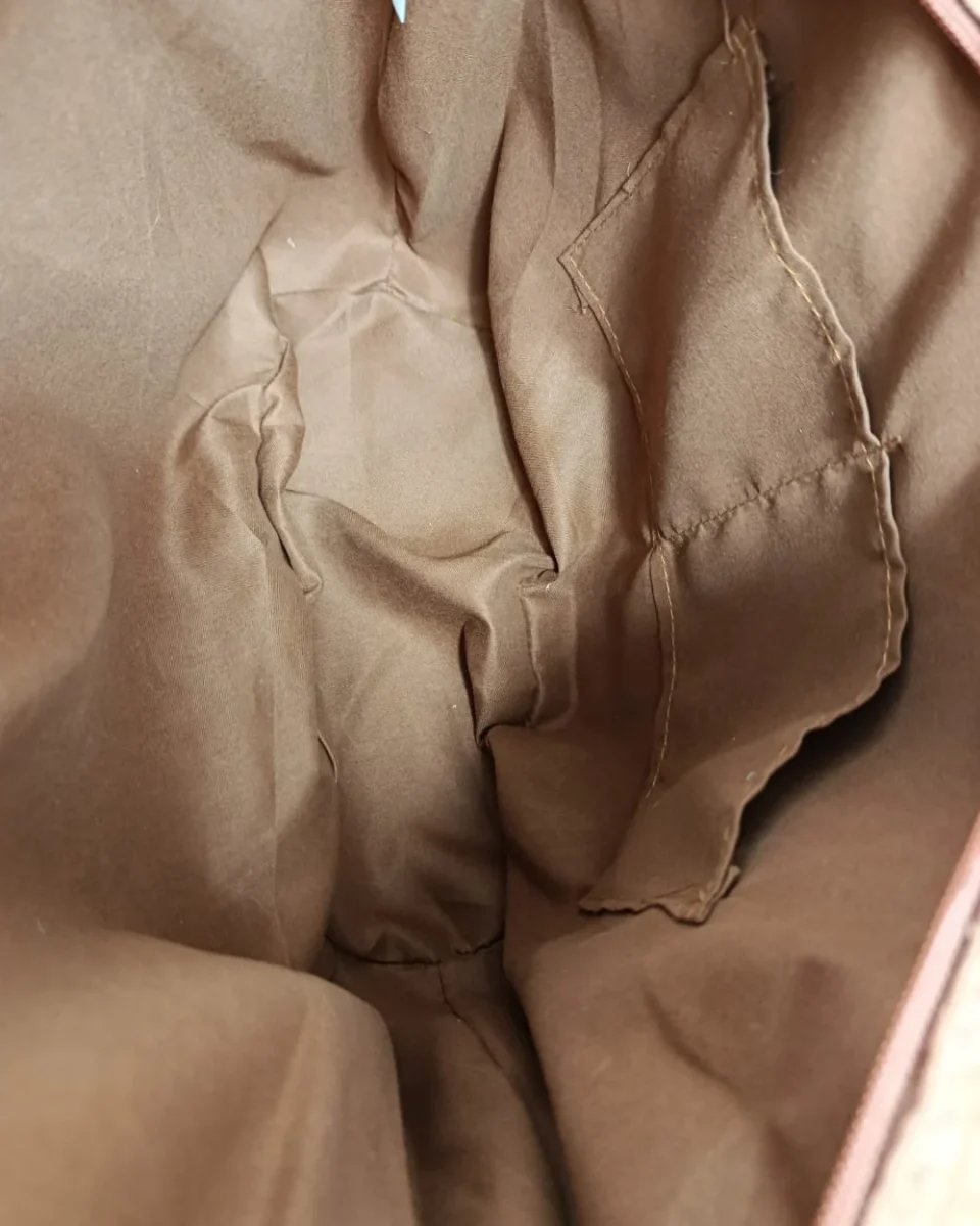 Bolso Shopper Trenzado con Beige Mujer Verano - Imagen 8