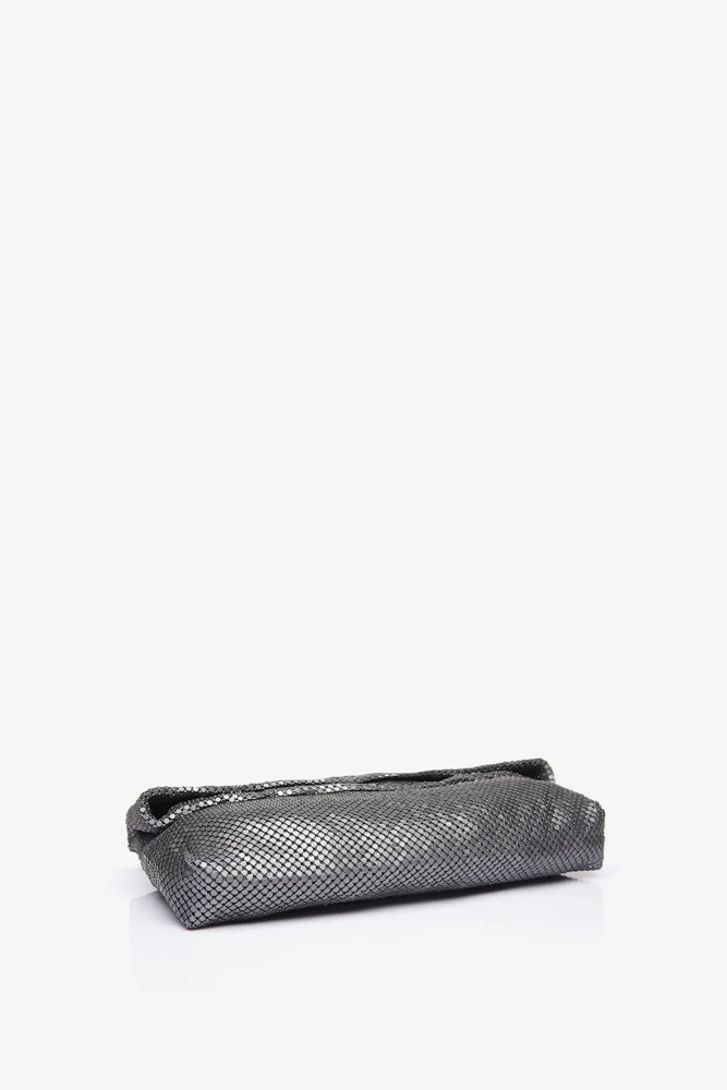 Bolso de fiesta de malla metálica plata - Imagen 6