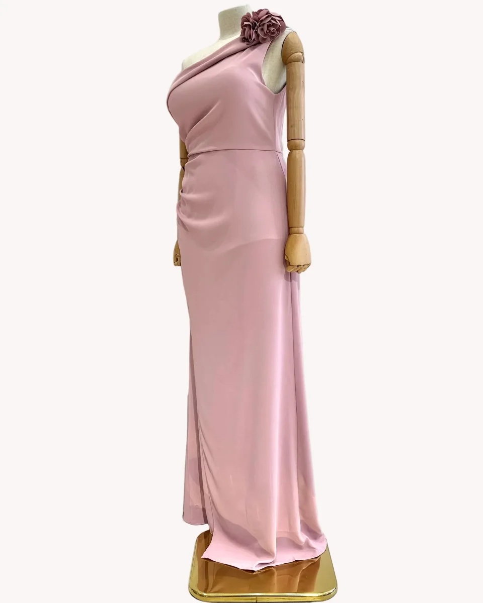 Vestido Rosaura Rosa palo - Imagen 4