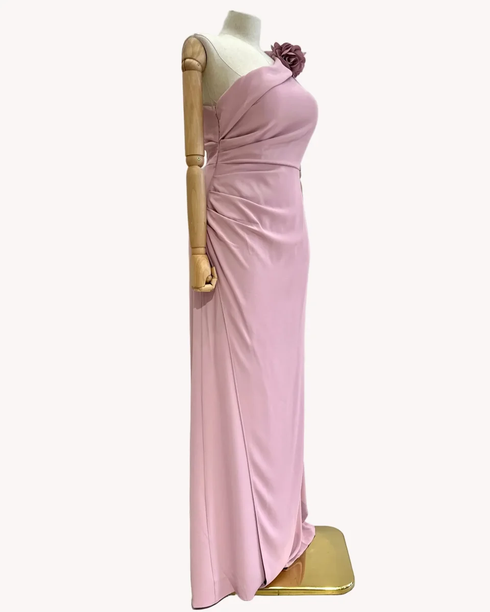 Vestido Rosaura Rosa palo - Imagen 7