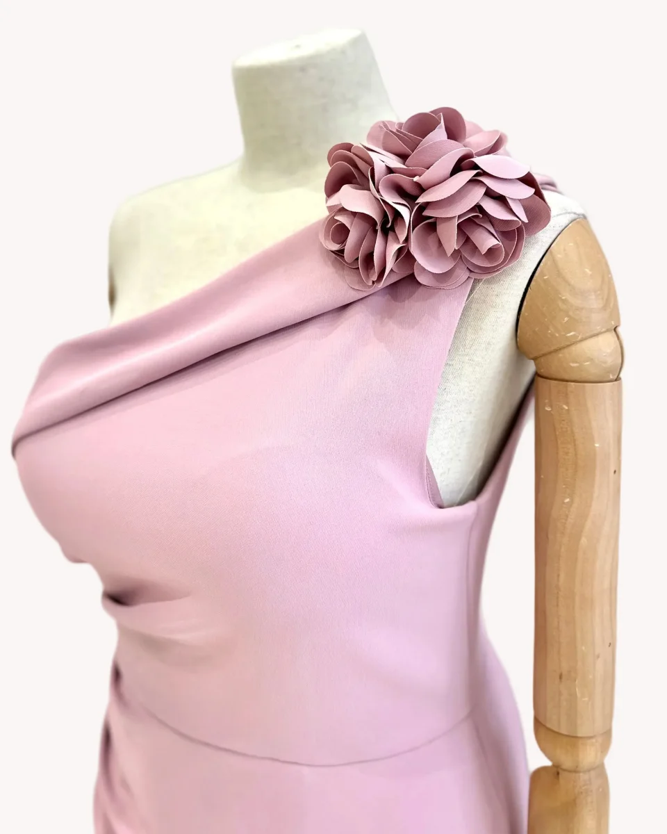 Vestido Rosaura Rosa palo - Imagen 8