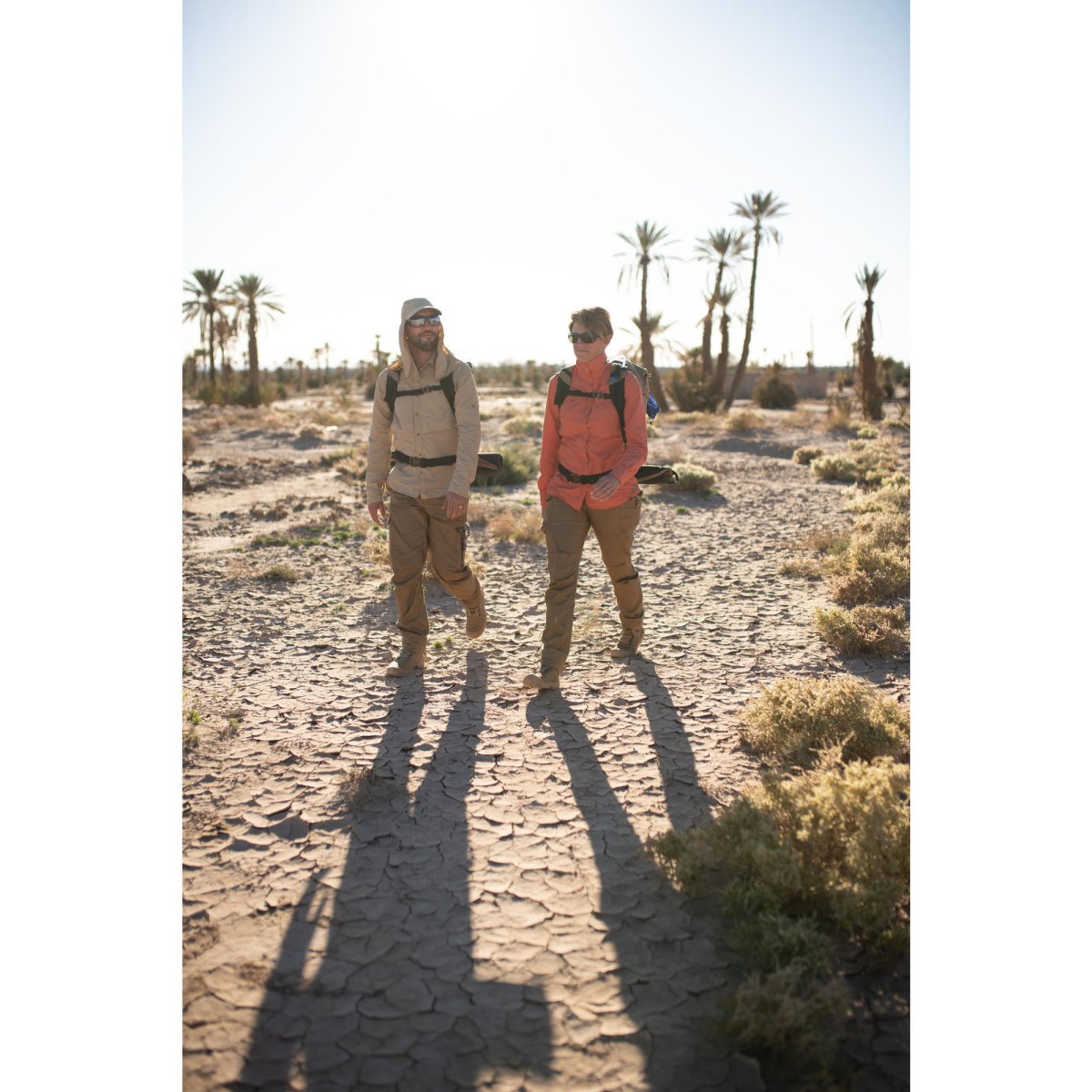Camisa Anti-UV manga larga trekking en el desierto Forclaz - Imagen 9