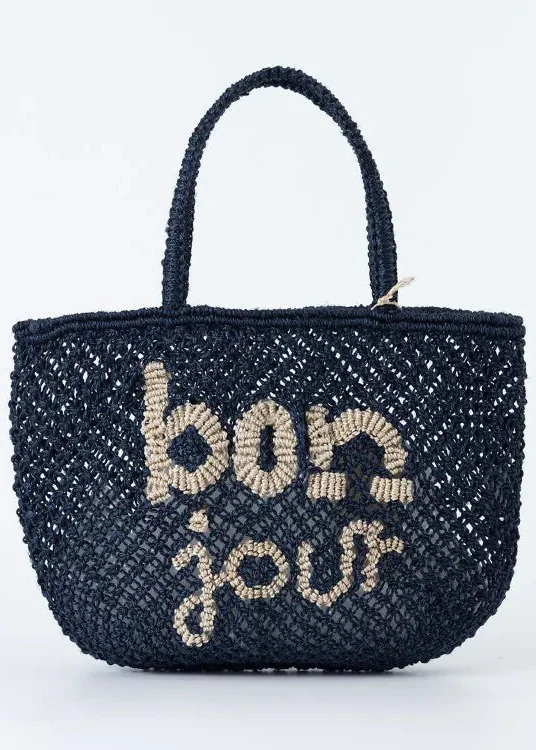 Bolso de yute "Bon Jour"