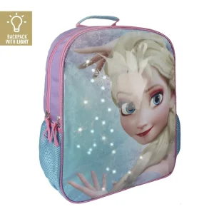MOCHILA ESCOLAR CON LUZ FROZEN DISNEY 41X31X13CM.