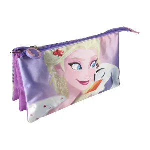 ESTUCHE PORTATODO 3 COMPARTIMENTOS FROZEN DISNEY