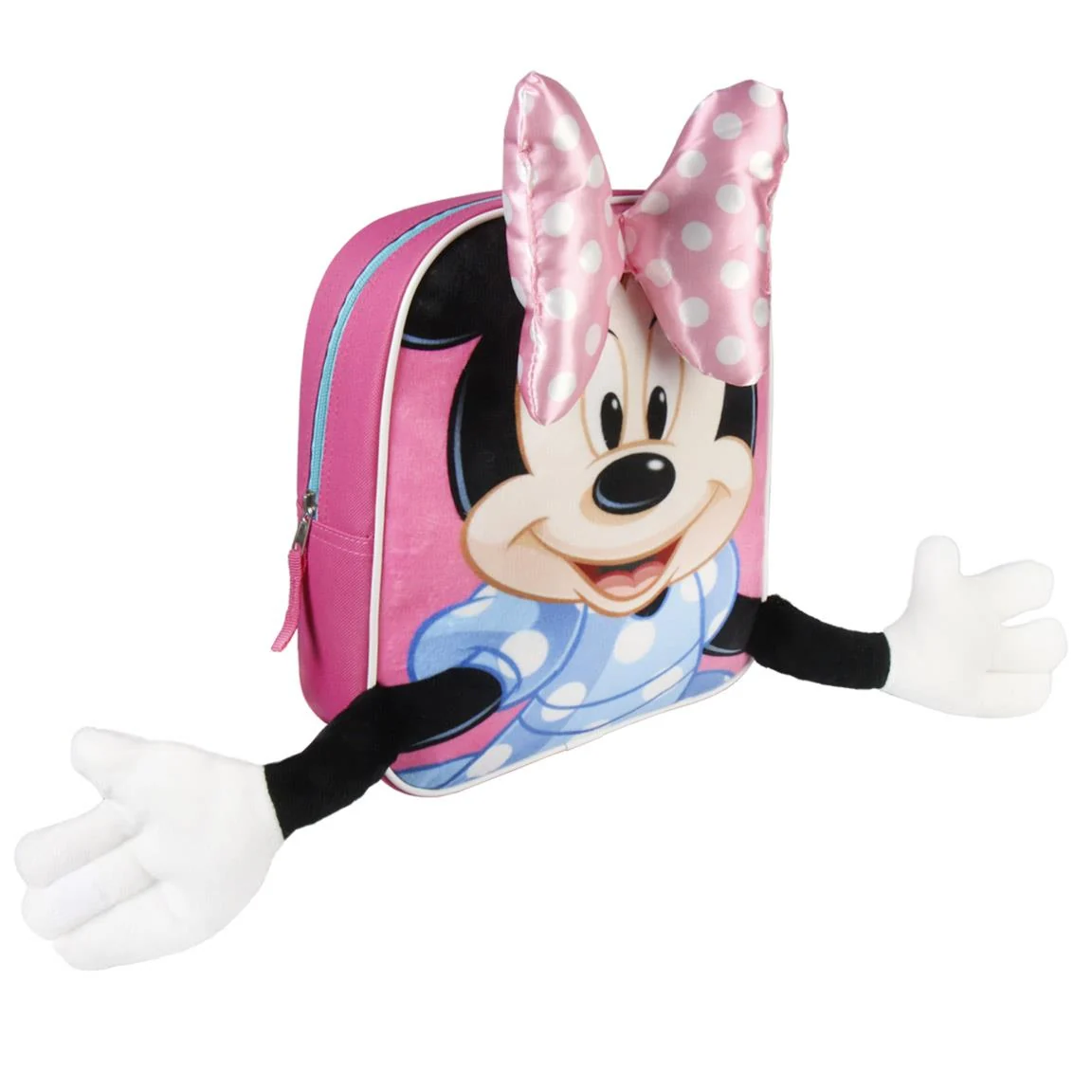 MOCHILA GUARDERIA MINNIE DISNEY PELUCHE 3D PREMIUM - Imagen 3