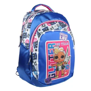 MOCHILA ESCOLAR LUCES LOL SURPRISE 47X31X24CM
