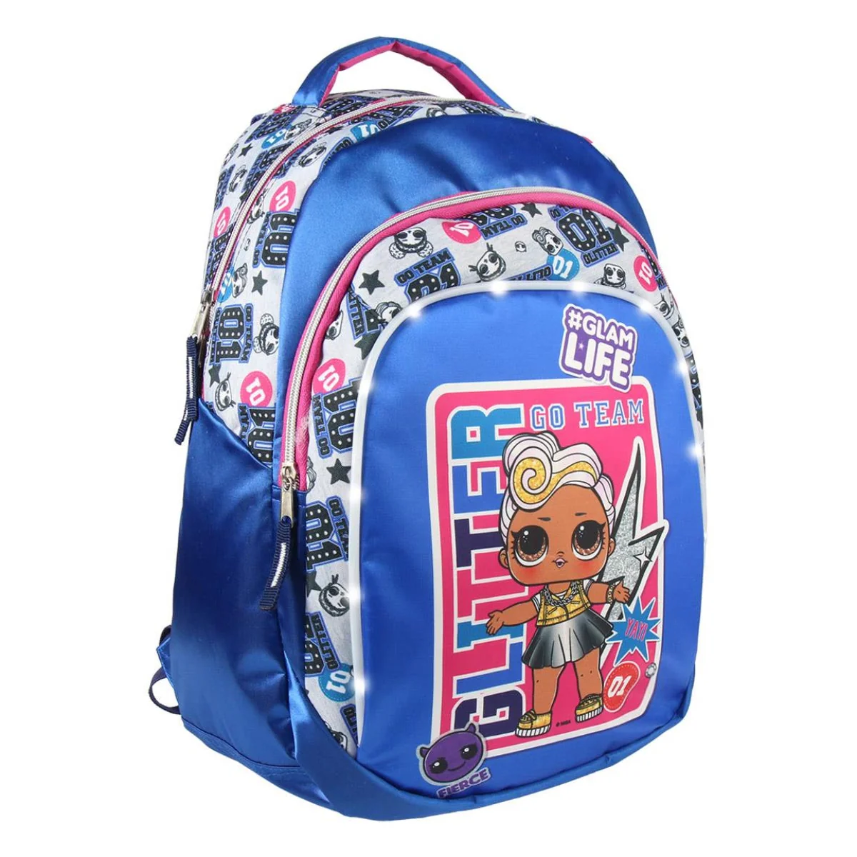 MOCHILA ESCOLAR LUCES LOL SURPRISE 47X31X24CM - Imagen 2