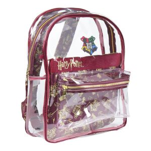 MOCHILA CASUAL MODA TRANSPARENTE POTTER 28,5X40X10