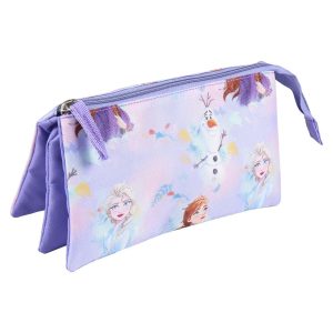ESTUCHE PORTATODO 3 COMPART FROZEN II 23x12.5x3CM