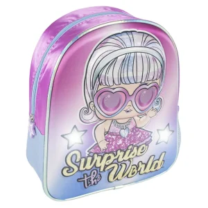 MOCHILA INFANTIL 3D LUCES LOL 31 X 25 X 10 CM
