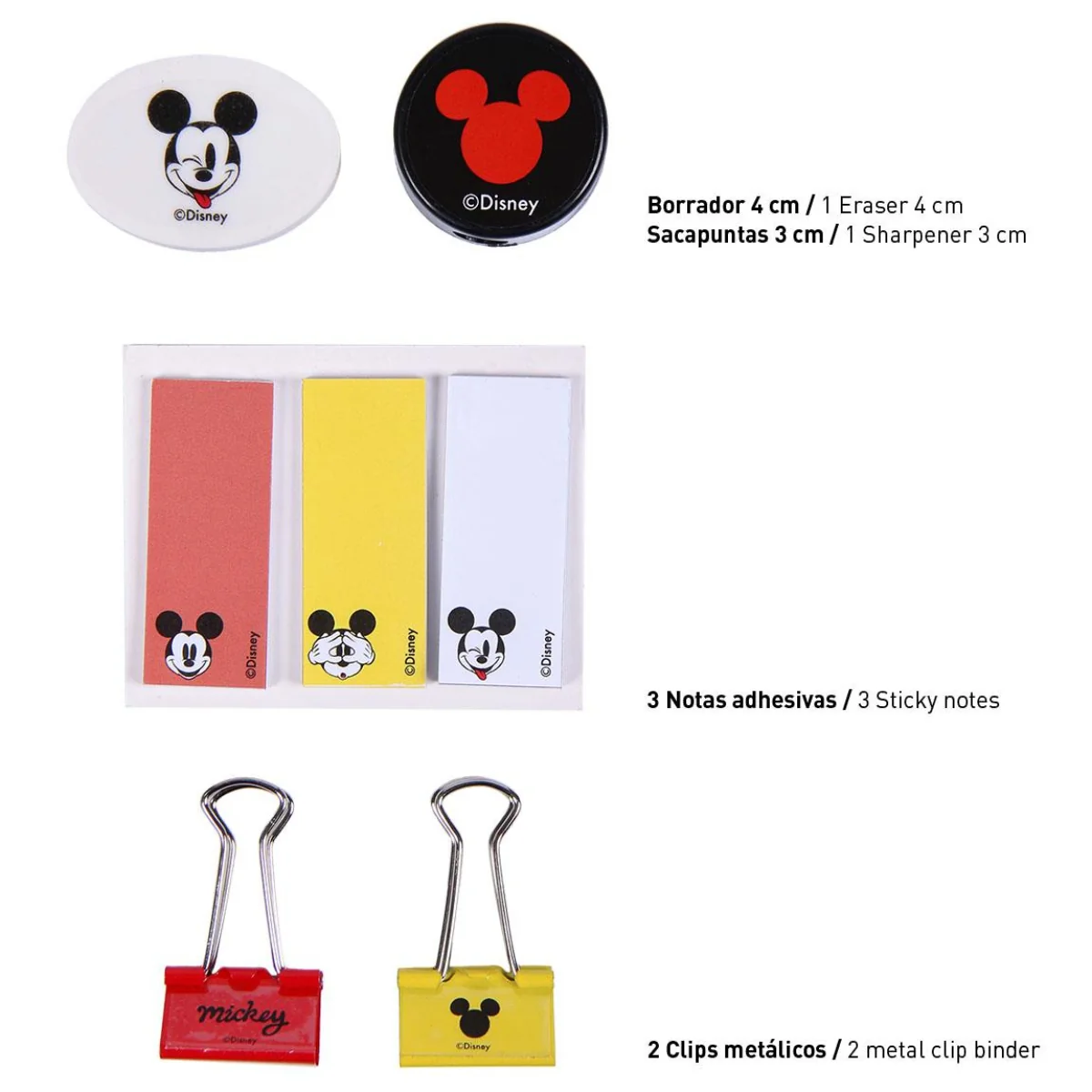 SET DE PAPELERIA ESCOLAR MICKEY - Imagen 4