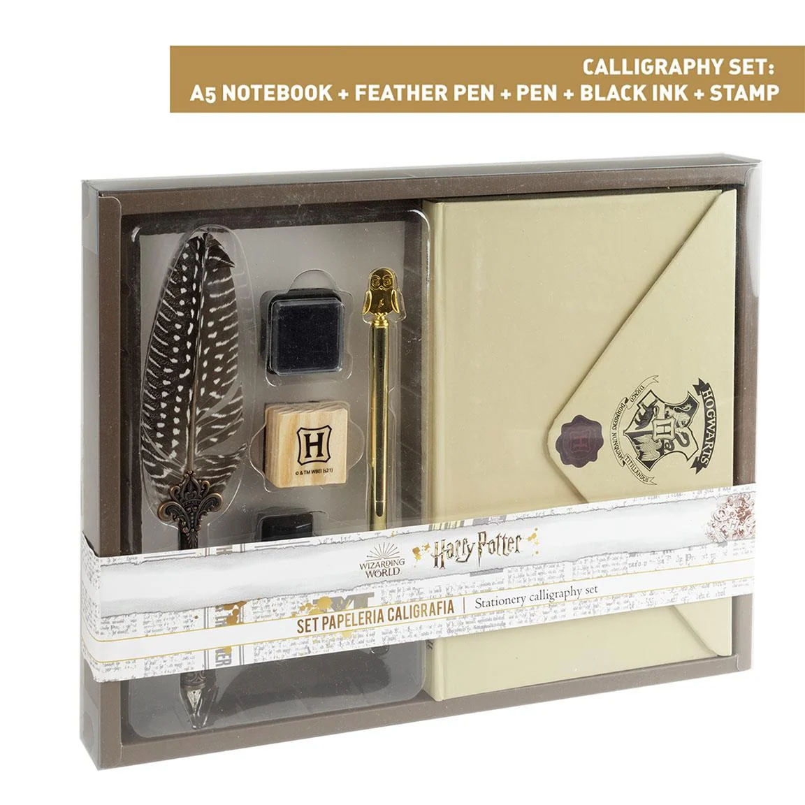 SET DE PAPELERIA CALIGRAFIA HARRY POTTER