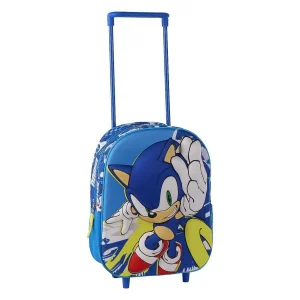 MOCHILA INFANTIL TROLLEY 3D SONIC