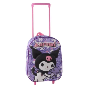 MOCHILA INFANTIL TROLLEY 3D HELLO KITTY KUROMI