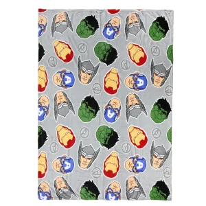 MANTA FRANELA PREMIUM AVENGERS 120X160 CM.
