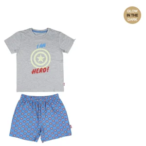PACK 6 PIJAMA CORTO GLOW IN THE DARK AVENGERS T 8/14 AÑOS