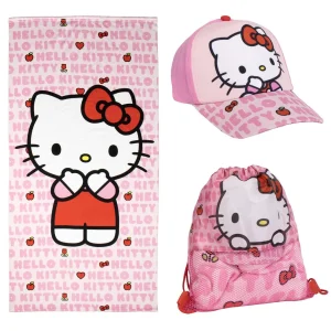 TOALLA SET SAQUITO HELLO KITTY