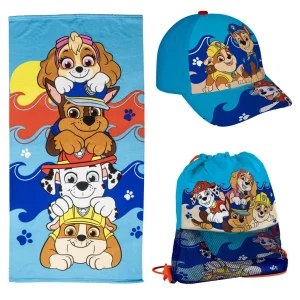 TOALLA SET SAQUITO PAW PATROL