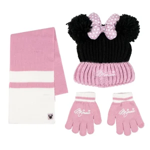 CONJUNTO 3 PIEZAS BUFANDA MINNIE