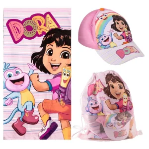 TOALLA SET SAQUITO DORA LA EXPLORADORA