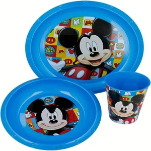 STOR SET EASY 3 PCS PLATO-CUENCO-VASO 260 MICKEY
