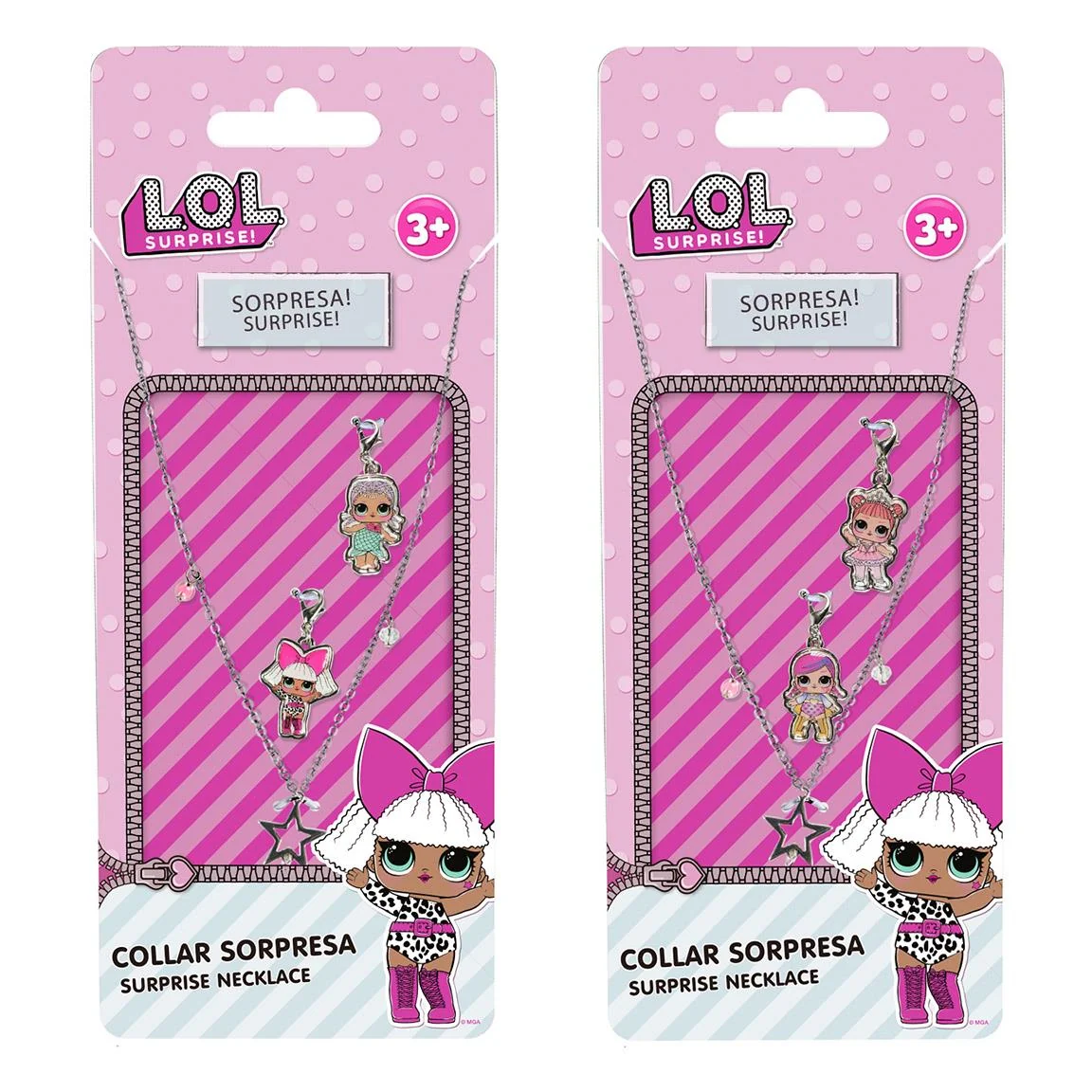 COLLAR METLICO CON CHARMS PARA COLGAR LOL SURPRISE - Imagen 2