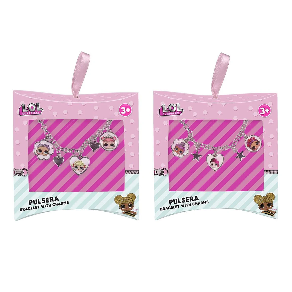 SET REGALO PULSERA METALICA CON CHARM LOL SURPRISE