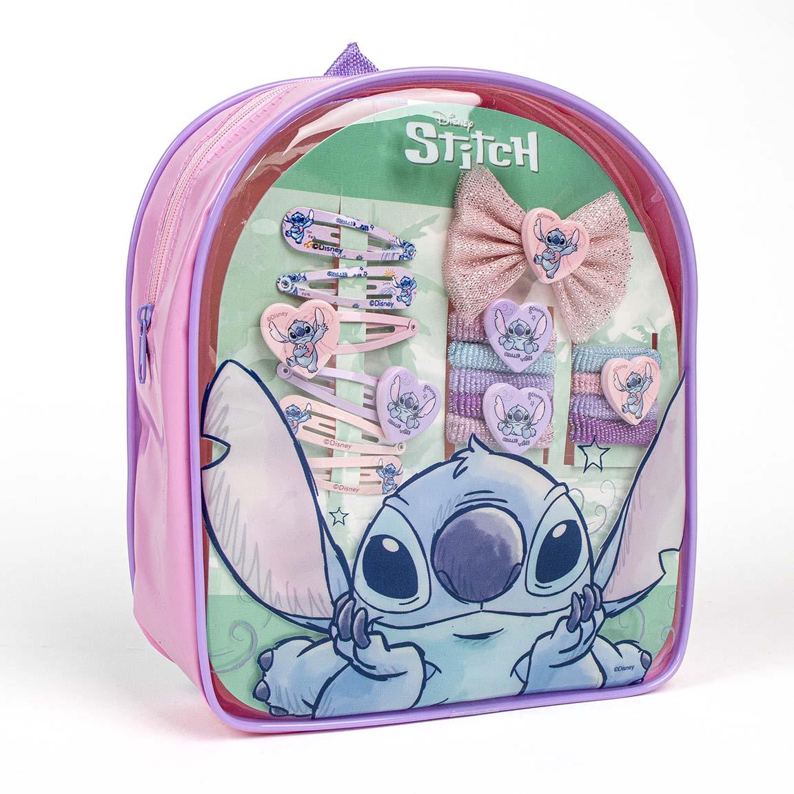 SET DE BELLEZA BOLSITO MOCHILA STITCH - Imagen 3