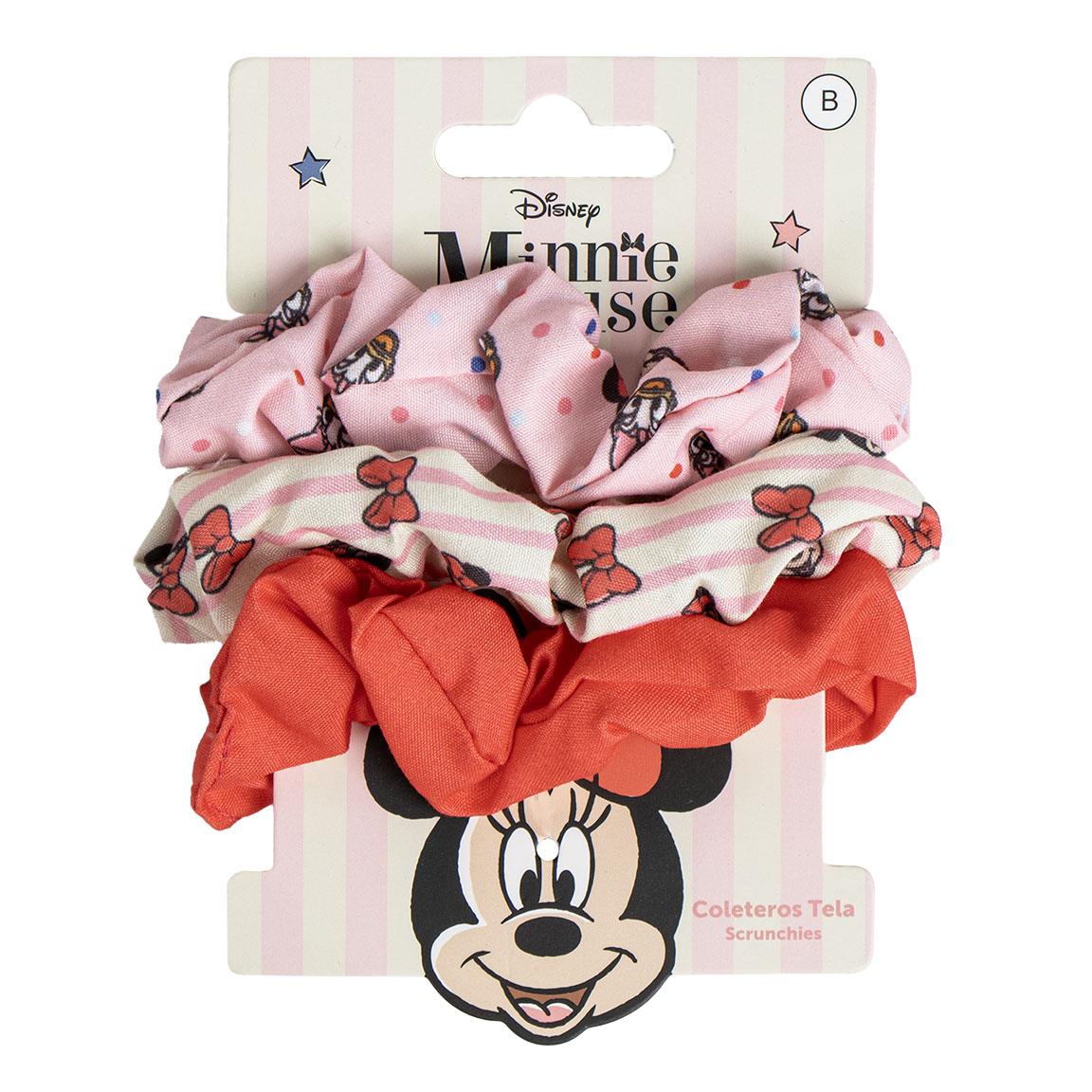 ACCESORIOS PELO COLETERO DE TELA 3 PIEZAS MINNIE - Imagen 2