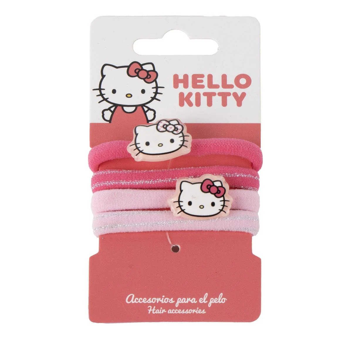 ACCESORIOS PELO COLETERO 4 PIEZAS HELLO KITTY - Imagen 2