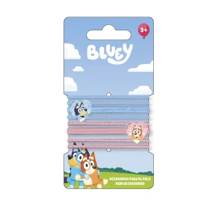 ACCESORIOS PELO ELASTICOS 8 PIEZAS BLUEY