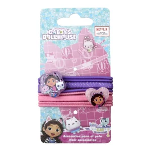 ACCESORIOS PELO ELASTICOS 8 PIEZAS GABBY´S DOLLHOUSE