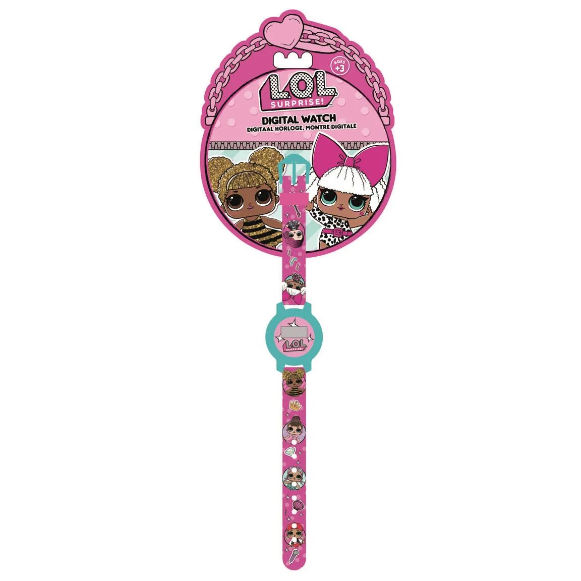 RELOJ DIGITAL EN BLISTER LOL SURPRISE MODA