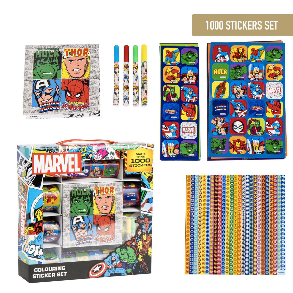 SET STICKERS 1000 PIEZAS MARVEL - Imagen 2