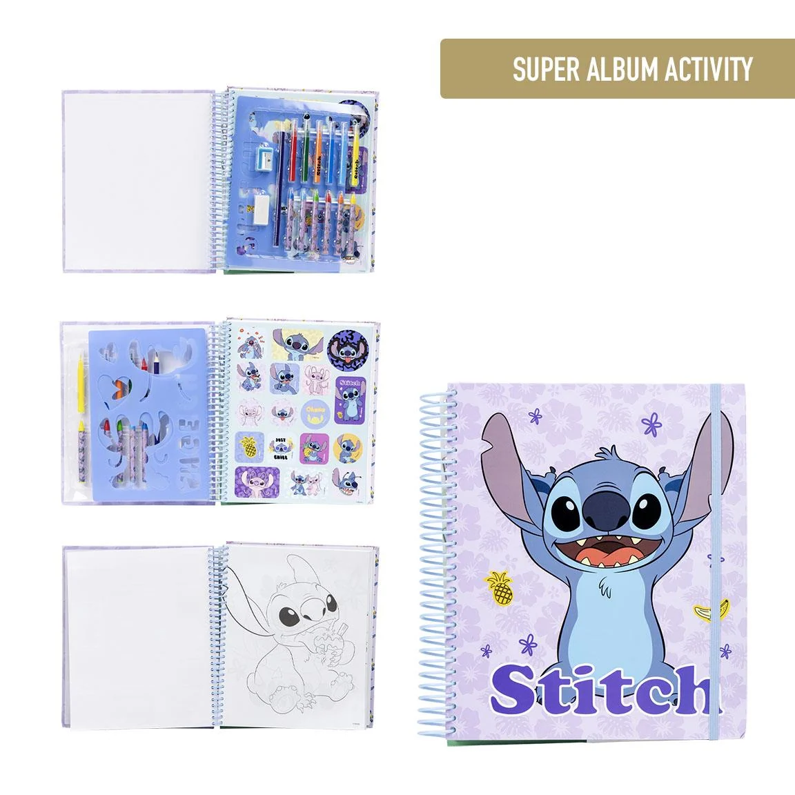 ALBUM ACTIVIDADES COLOREABLE STITCH - Imagen 2