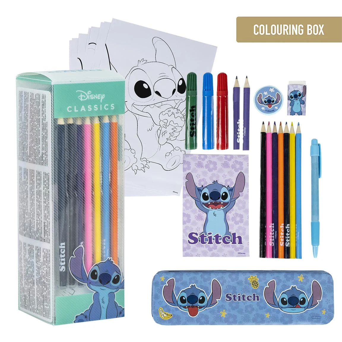 SET PAPELERÍA COLOREABLE STITCH - Imagen 2