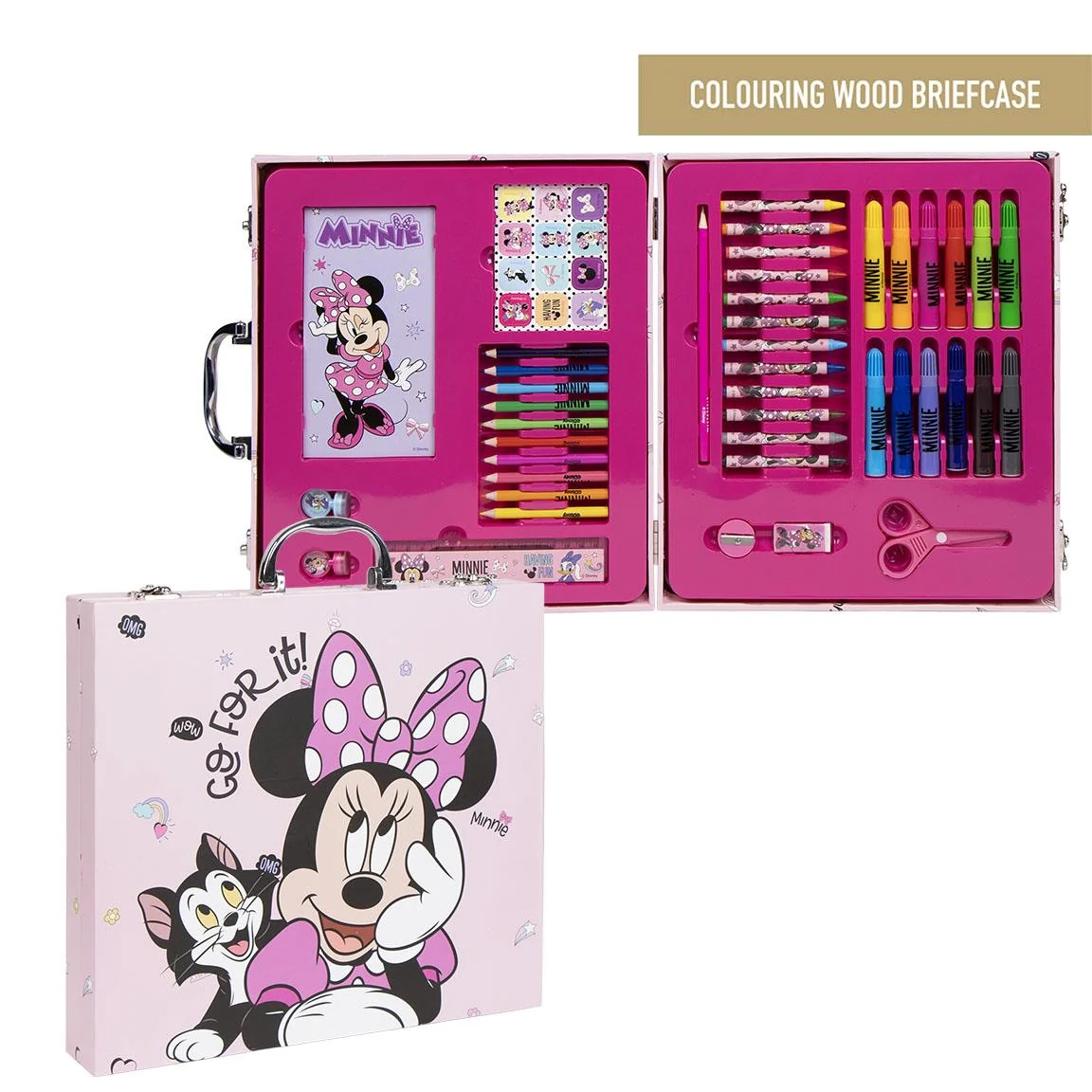 SET PAPELERÍA COLOREABLE MALETÍN MINNIE - Imagen 2