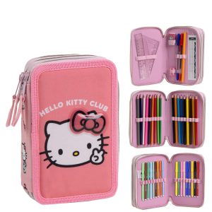 PLUMIER CON ACCESORIOS GIOTTO HELLO KITTY