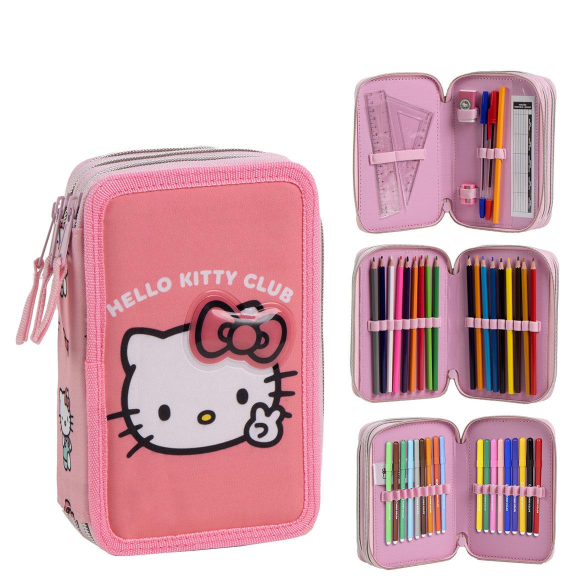 PLUMIER CON ACCESORIOS GIOTTO HELLO KITTY - Imagen 2