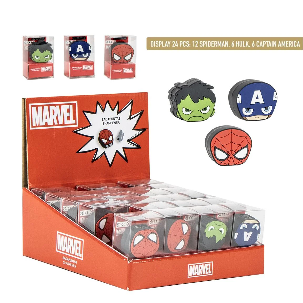 SACAPUNTAS PERSONAJE AVENGERS - Imagen 2