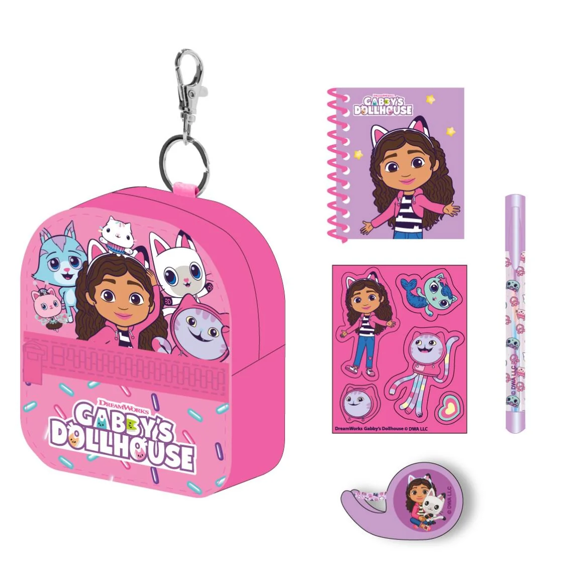 SET DE PAPELERIA MINIMOCHILA GABBY´S DOLLHOUSE - Imagen 3