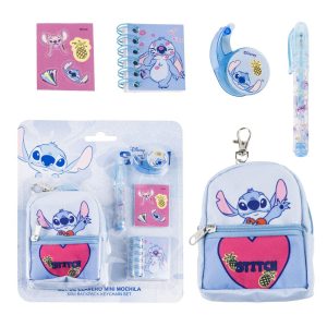 SET DE PAPELERIA MINIMOCHILA STITCH