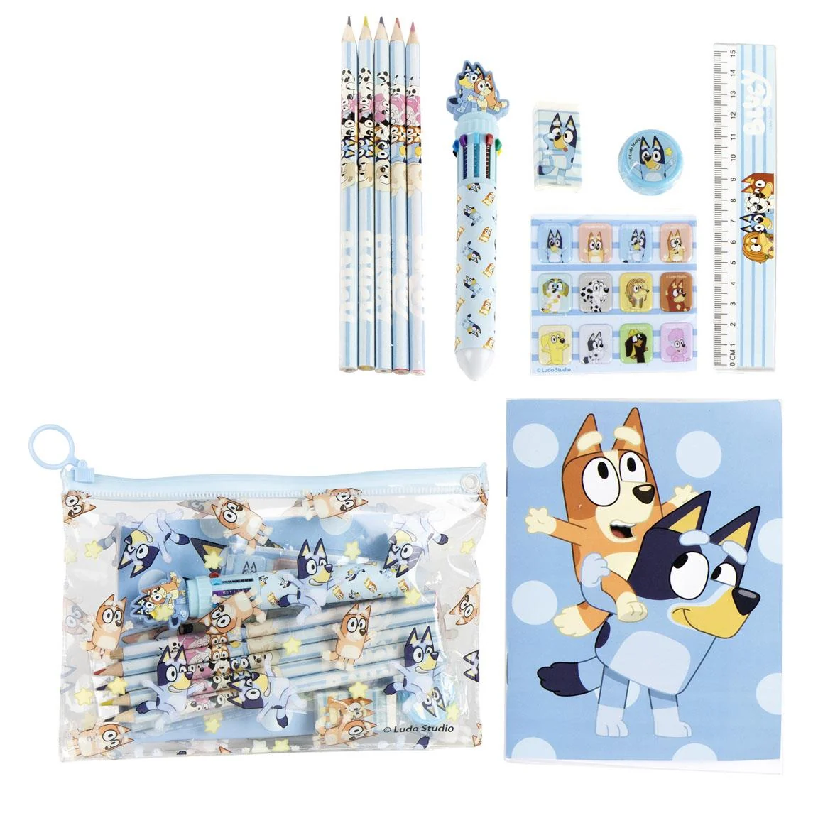 SET PAPELERÍA ESCOLAR EVA BLUEY - Imagen 2