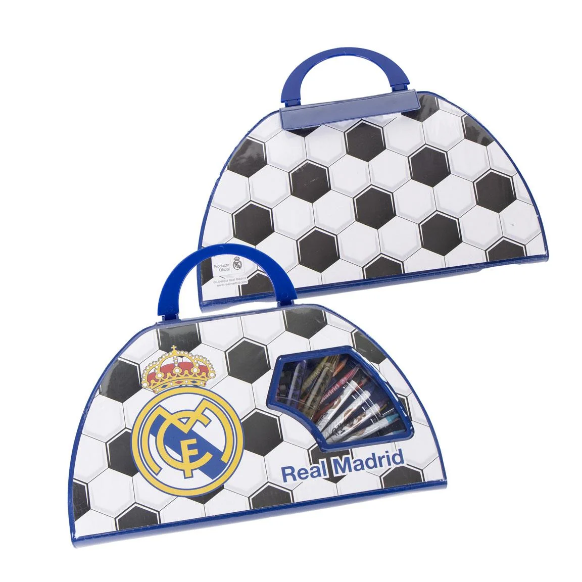 SET PAPELERIA COLOREABLE 50 PIEZAS REAL MADRID - Imagen 3